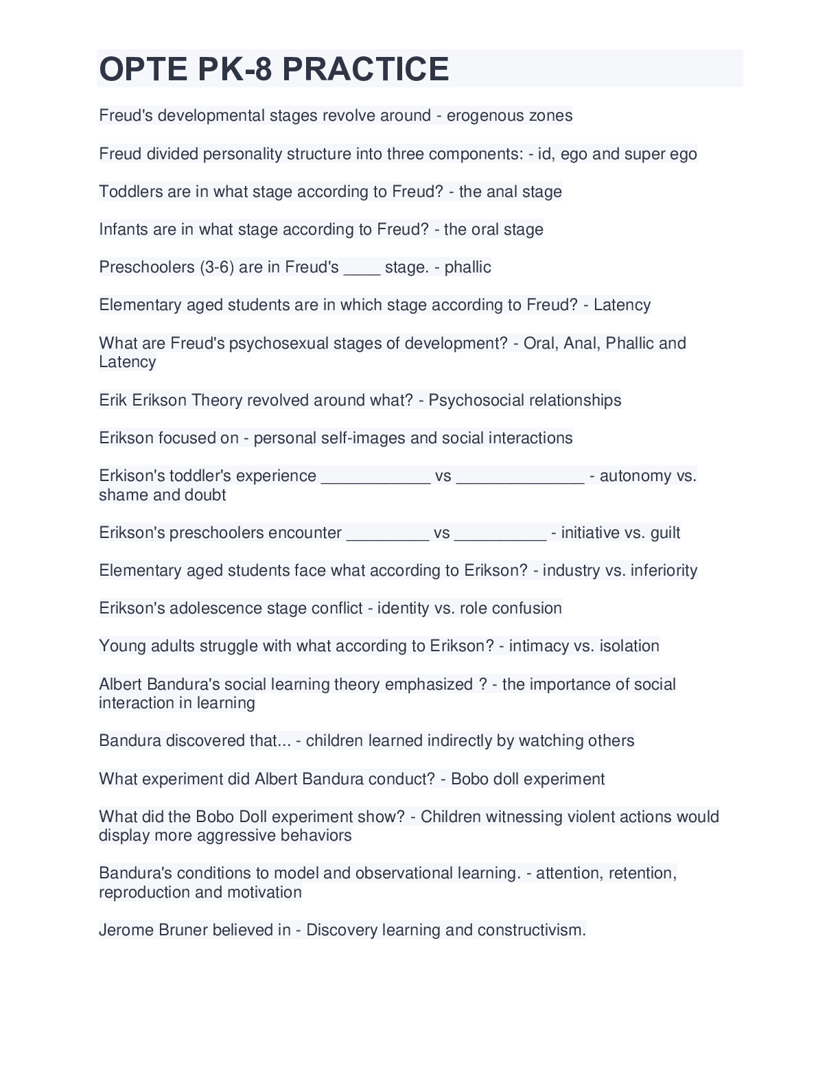 Preview image for OPTE PK-8 PRACTICE